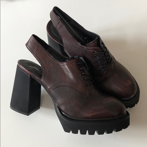 NWT Free People Salem Slingback Platform shoes - Picture 10 of 12